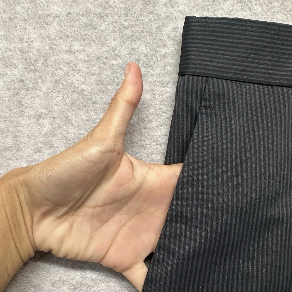 Nike Dri-FIT Men's Golf Pants Stripe Size 38x32 Black Athletic Performance Pants